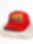 Bronco Sunset Orange Trucker Hat with embroidered western bronco patch and mesh snapback design