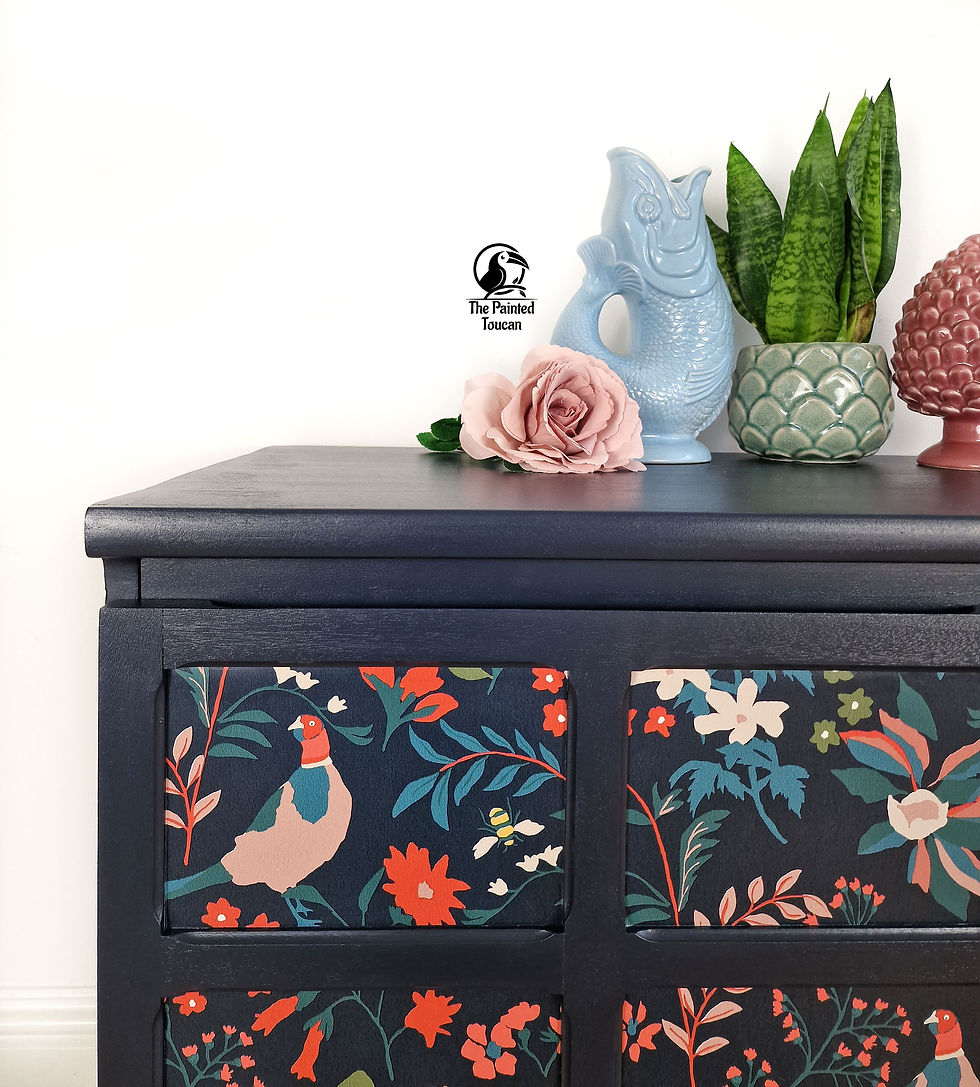 Thumbnail: Vintage Nathan mid-century blue sideboard drinks cabinet TV unit