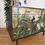 Thumbnail: Black Mid-Century Modern MCM Stag Chest of Drawers with Jungle Decoupage
