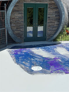 Decorative epoxy patio finishes - Combs Custom Concrete