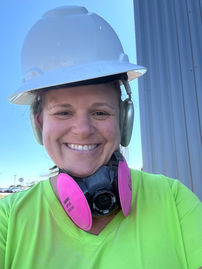 Shannin Combs on Site - Combs Custom Concrete