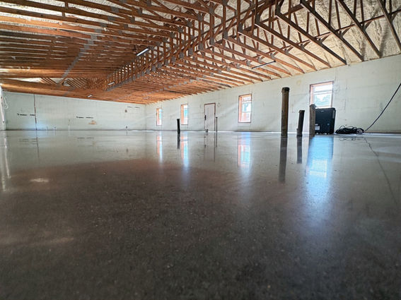 Grind and seal polished concrete floor - Combs Custom Concrete