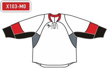 Свитер хоккейный игровой анатомический с вышивкой