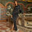 Thumbnail: Karyna Solid Black Split Dress