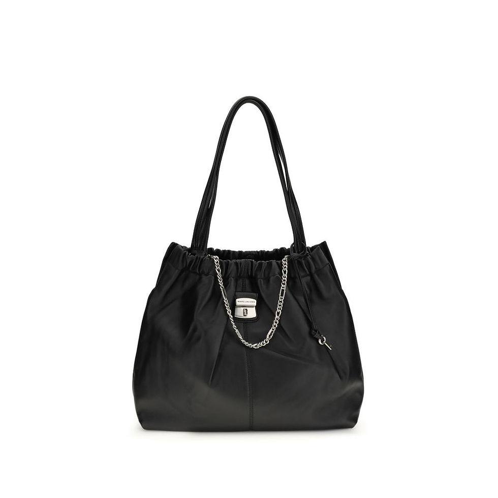 Marc Jacobs Black Calf Leather Bos Taurus Shoulder Bag