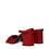 Thumbnail: Versace Red Leather Platform Sandals