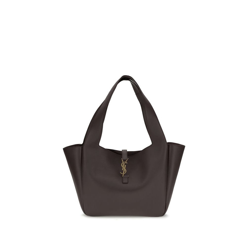 Saint Laurent Brown Lamb Ovis Aries Aries Shoulder Bag