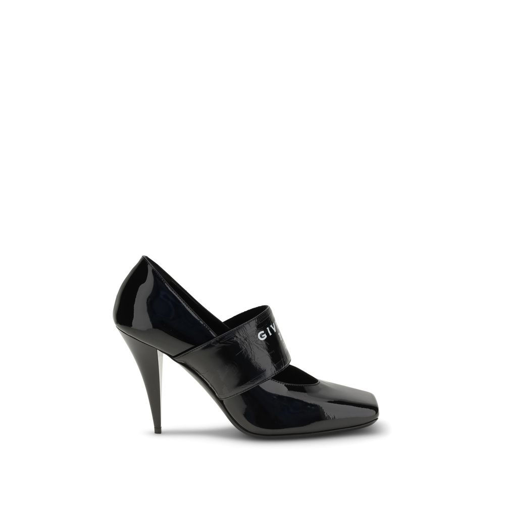 Givenchy Black Calf Leather Bos Taurus High Heel Pumps