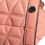 Thumbnail: Michael Kors Peach Quilted Leather Logo Crossbody VIVIANNE Messenger Bag
