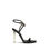 Thumbnail: Tom Ford Black Goatskin Stiletto Heel Sandals