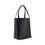 Thumbnail: Chloé Black Calf Leather Bos Taurus Shoulder Bag