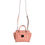 Thumbnail: Michael Kors Peach Quilted Leather Logo Crossbody VIVIANNE Messenger Bag