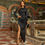 Thumbnail: Karyna Solid Black Split Dress