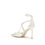 Thumbnail: Jimmy Choo White Silk Stiletto Heel Sandals
