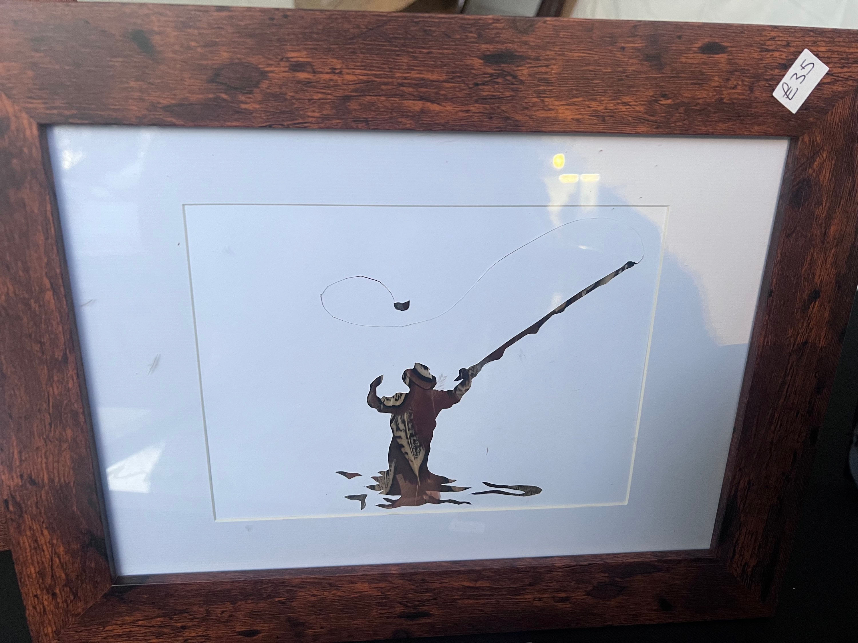 Fly fishing in feathers