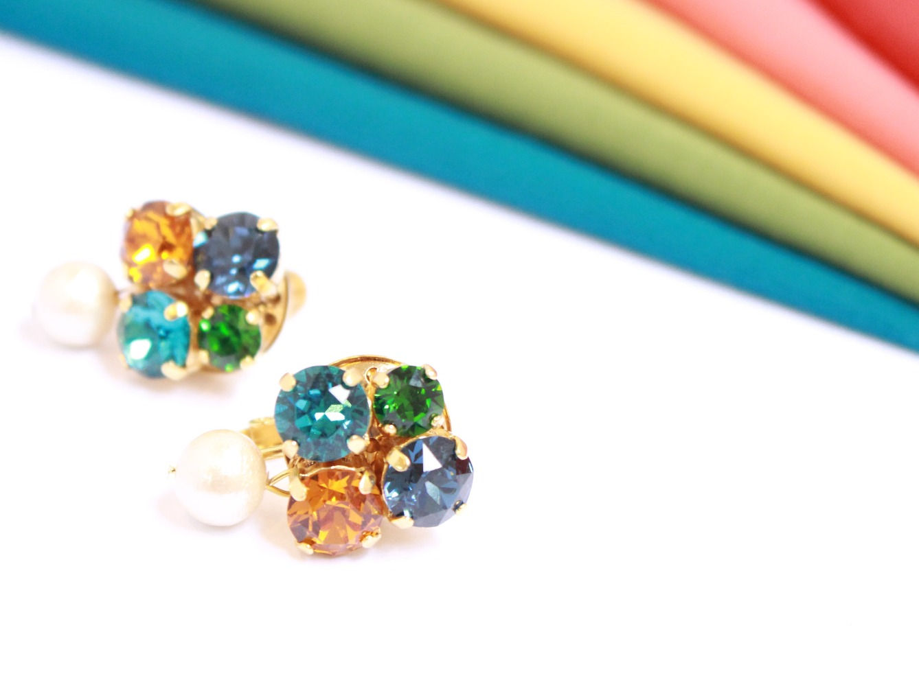 秋色ストーン×コットンパール