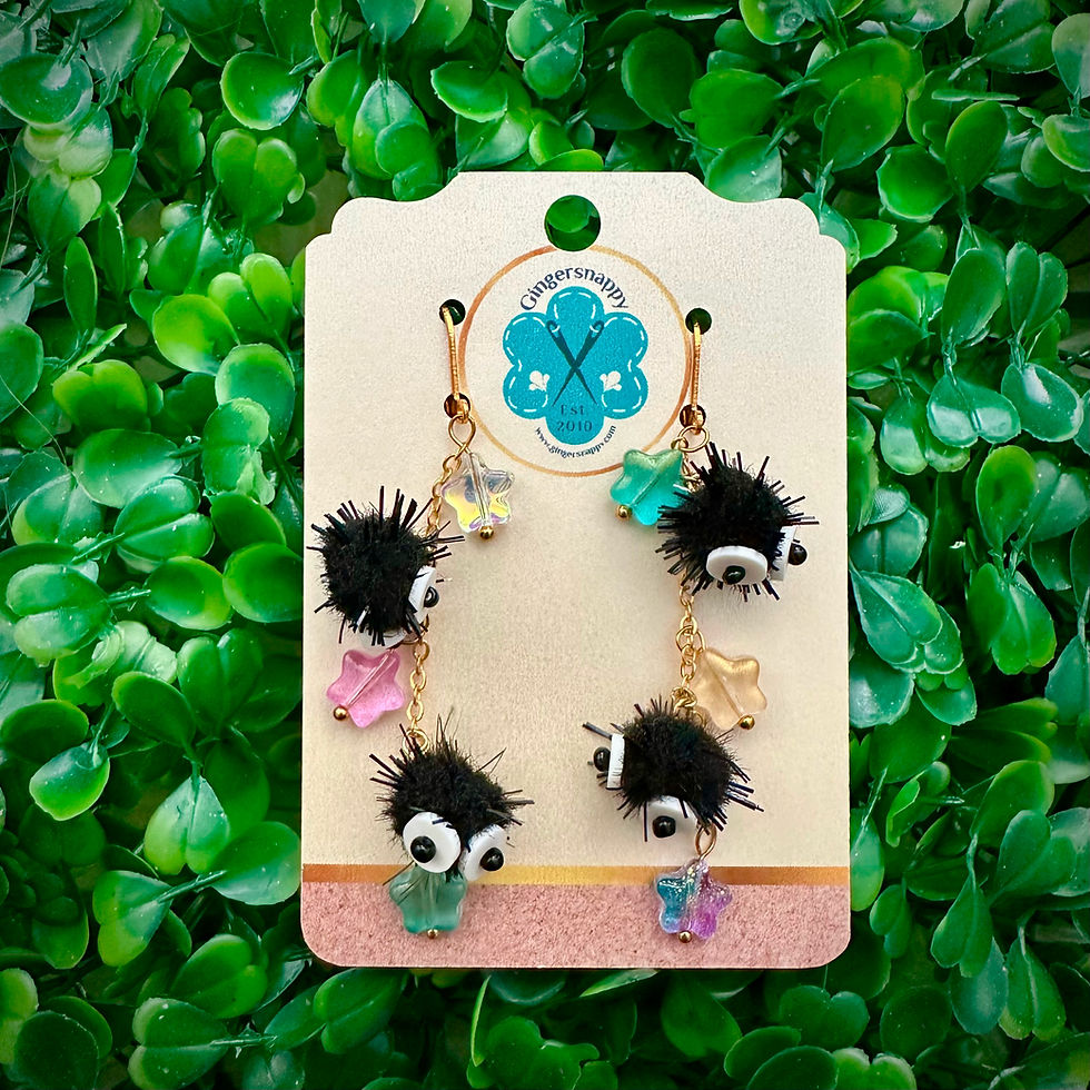 Soot Star Dangles