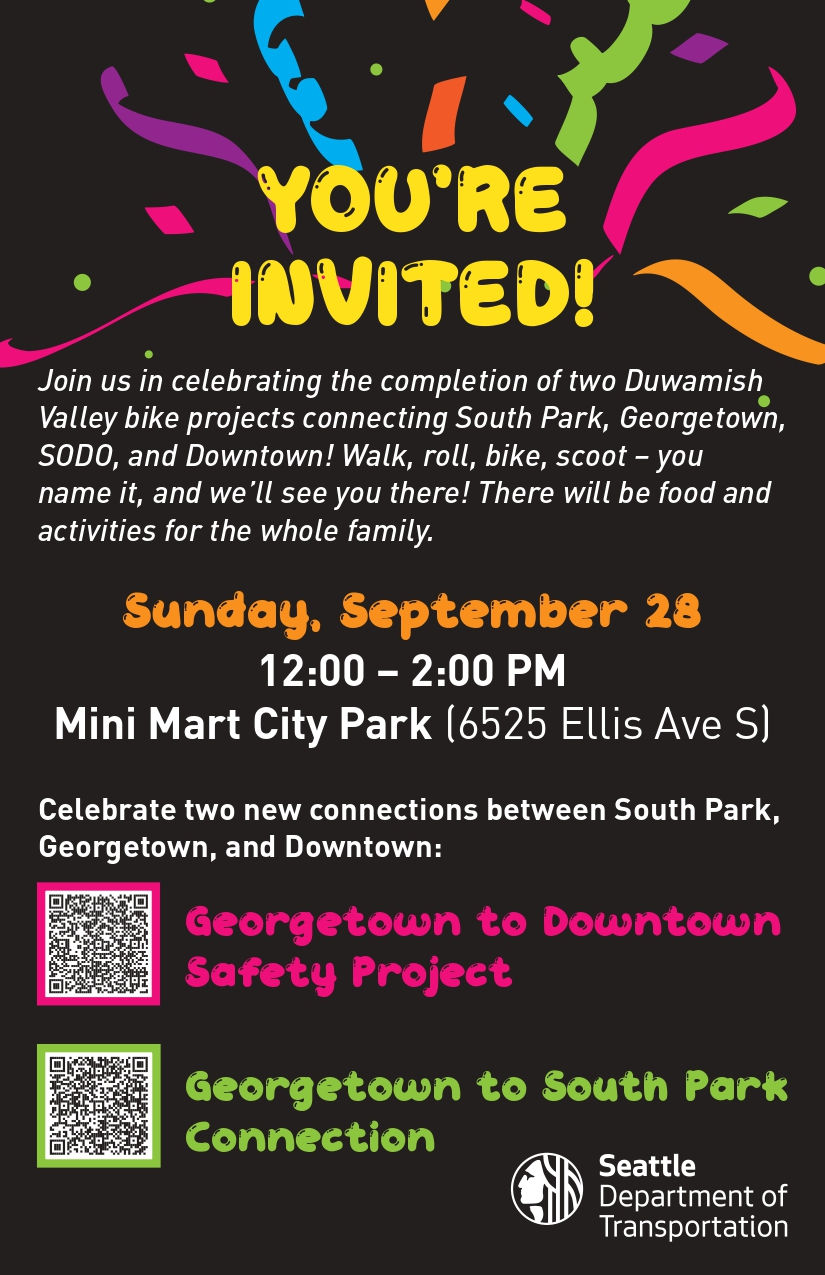 SDOT invites neighbors to celebrate completion of 2 Georgetown bike projects