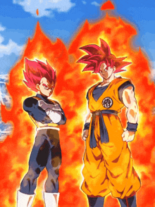 goku-lr-teq-ssg-goku-and-vegeta.gif