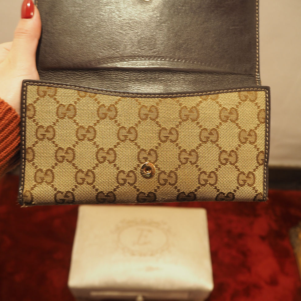 サムネイル： GUCCI 長財布 GGキャンバス２つ折り