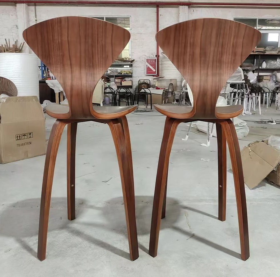 Thumbnail: Cherner Wood Leg Stool