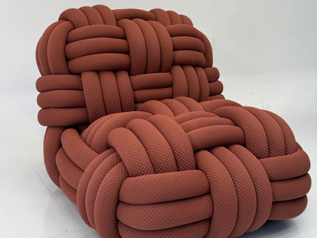 Custom Knitt Style Lounge Chair In Stock
