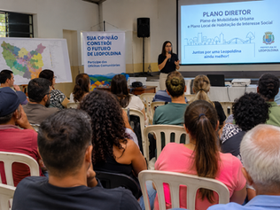 Prefeitura de Leopoldina promove oficinas comunitárias para discutir futuro dos bairros e planejamento urbano