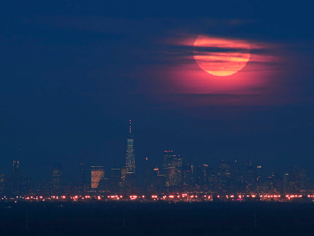 Did you see the Super Snow moon on Tuesday night?