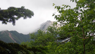 雨の甲斐駒