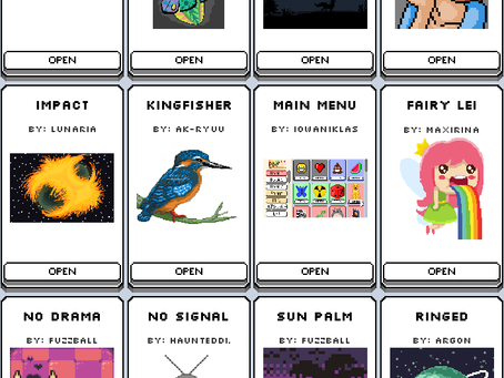 Pixel Art Competition Winners!