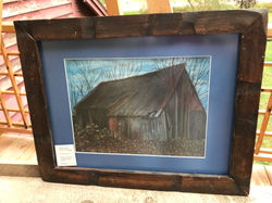 Barn With Gray Tin Roof