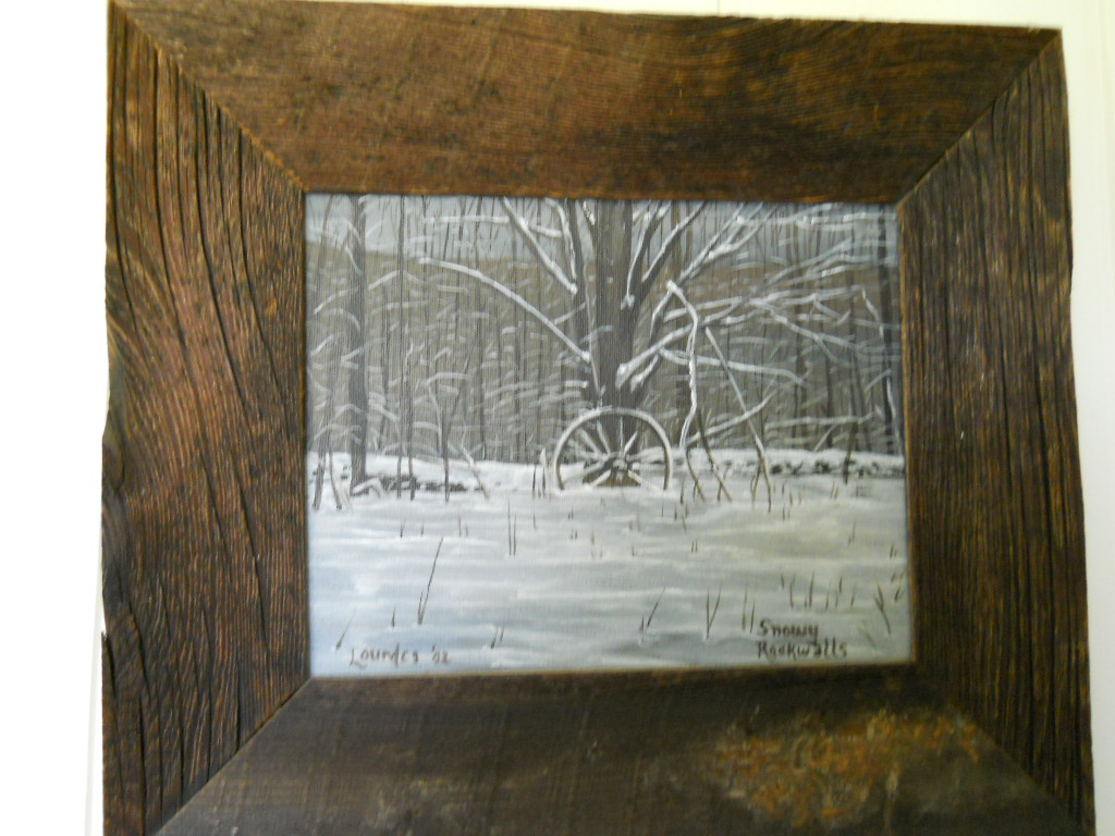 Wagon Wheel in the Snow