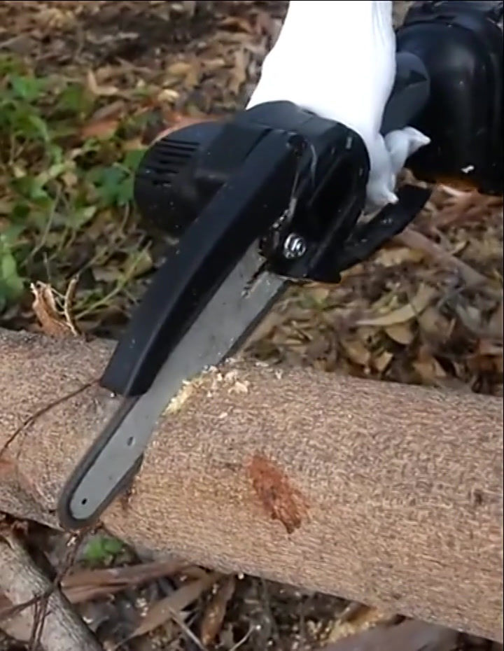 Миниатюра: Аккумуляторная щеточная электропила 6" с 2-мя аккумуляторами