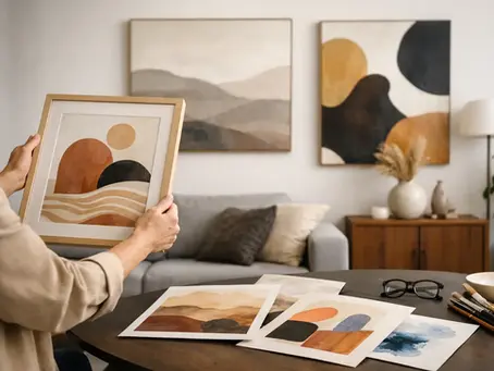 Como escolher obra de arte para sala