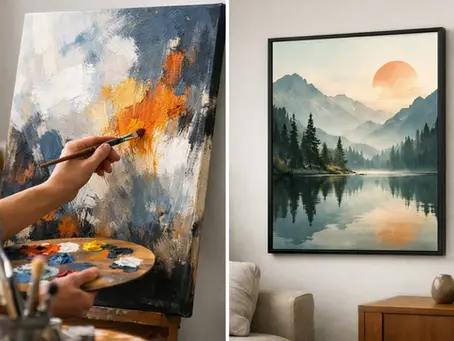 Pintura autoral ou pôster decorativo?