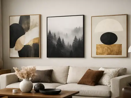 Quadros sofisticados para interiores autorais