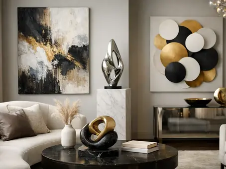 Arte contemporânea para decoração de luxo