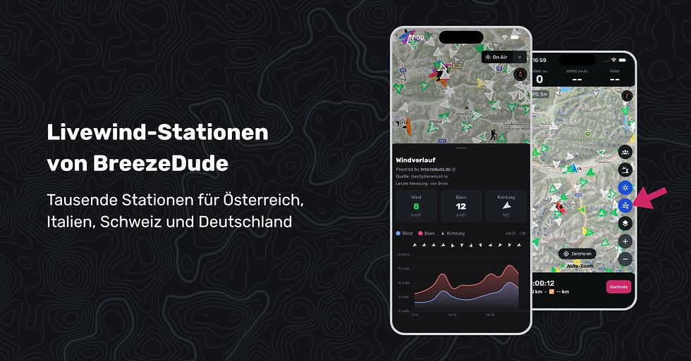 Livewind by BreezeDude.de: Tausende neue Windstationen in Sidekik