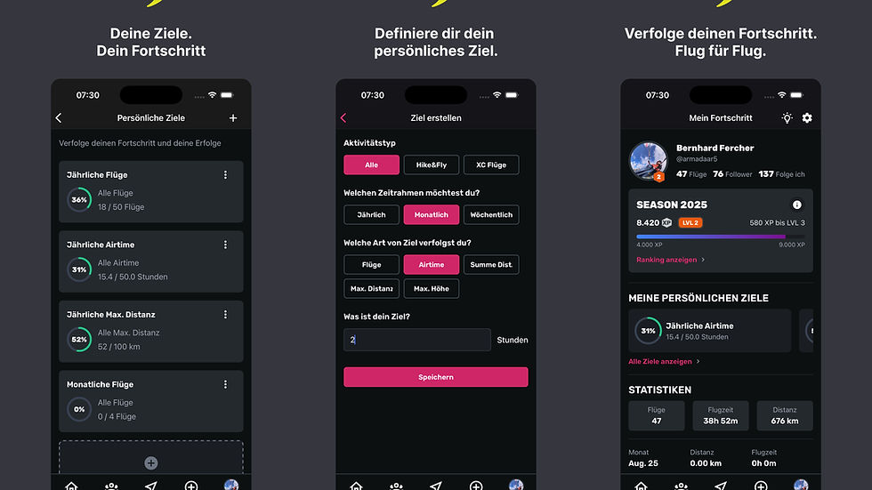 Ziele setzen in der Sidekik App