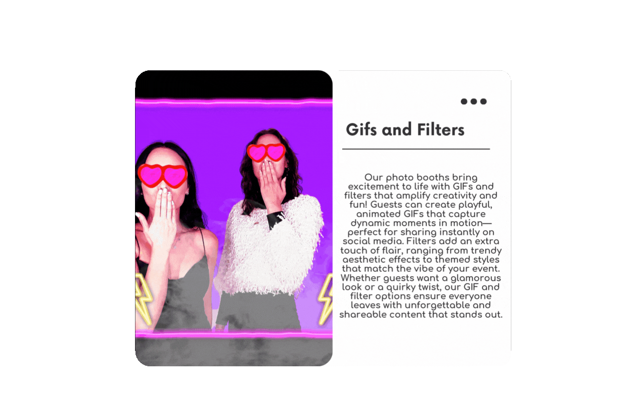 gifs and filters for photo booths in Arizona