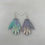 Thumbnail: Sparkly Hand Earrings - Green Shimmer