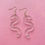 Thumbnail: Glitter Worm Simple Dangles - Clear Rainbow