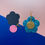 Thumbnail: Disco Flower Turquoise Medium Earrings