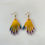Thumbnail: Sparkly Hand Earrings - Yellow Shimmer