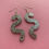 Thumbnail: Glitter Worm Simple Dangles - Silver