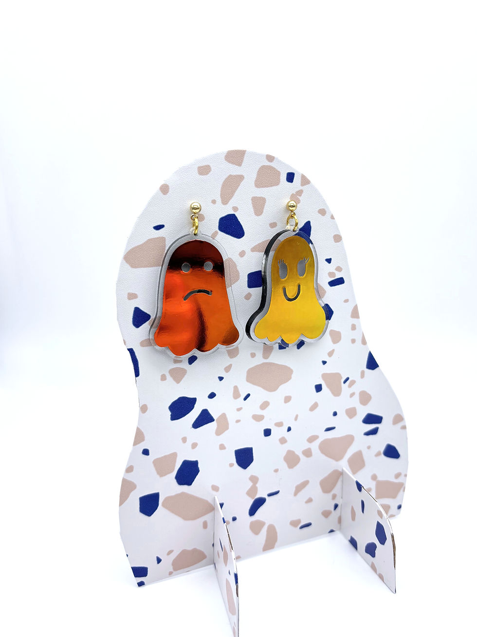 Holographic Ghost Earrings - Tourmaline Aurora