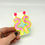 Thumbnail: Vinyl Worm Stud Dangle Earrings - Pink & Candy Aurora Fluro