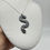 Thumbnail: Wormie Necklace - Black Glitter