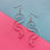 Thumbnail: Glitter Worm Simple Dangles - Clear Rainbow