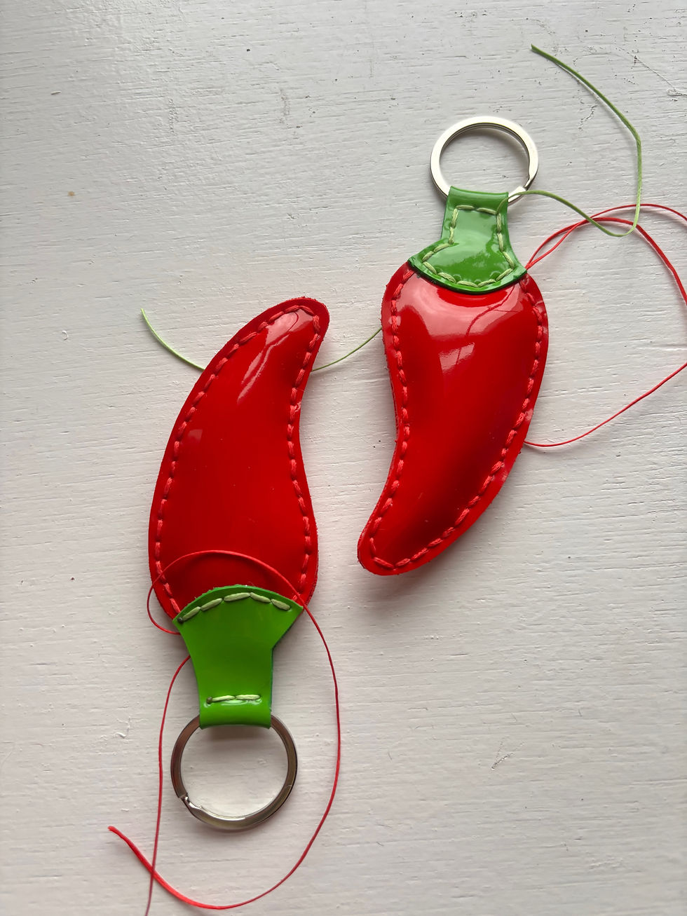 Thumbnail: Hand Stitched Chilli Bag Charm
